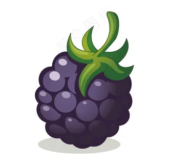 矢量卡通桑葚图片