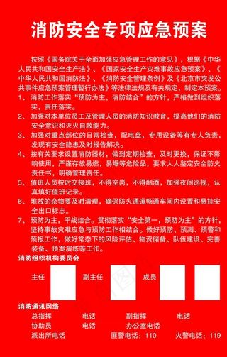 消防安全专项应急预案图片