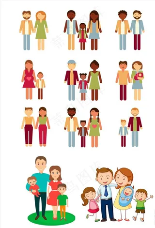 幸福一家人图片