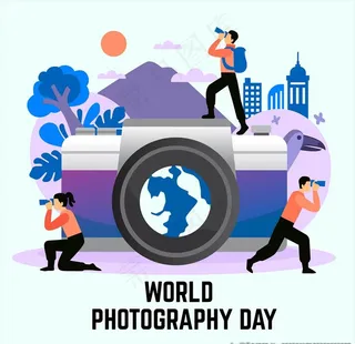 卡通相机背景图片