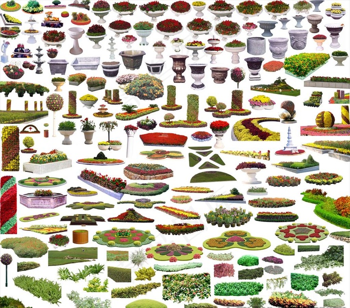 花坛免扣素材图片