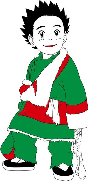 小男孩 矢量参考 颜色图片