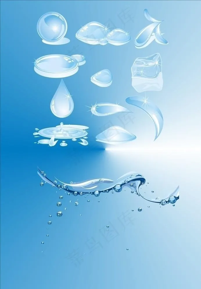 水滴图片cdr矢量模版下载