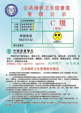 公共场所卫生信誉度图片