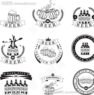 啤酒商标图标设计图片 啤酒商标图标设计图片