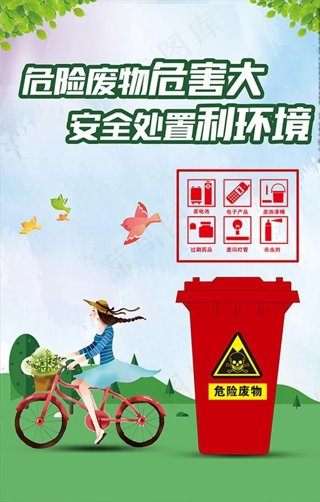 危险废物海报图片(3543X5315(DPI:150))psd模版下载