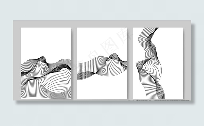 抽象曲线底纹图片