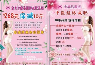 瘦身中医经络减肥DM单图片