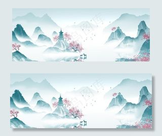 水墨山水画图片