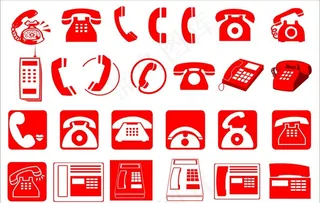 电话小标志图片