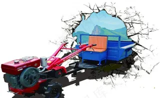 3D手扶拖拉机图片