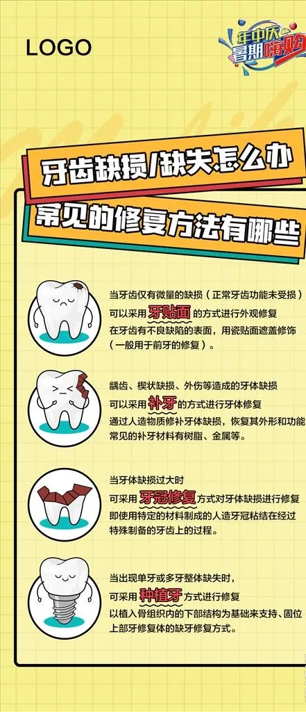 口腔海报图片(1125X2436(DPI:72))psd模版下载