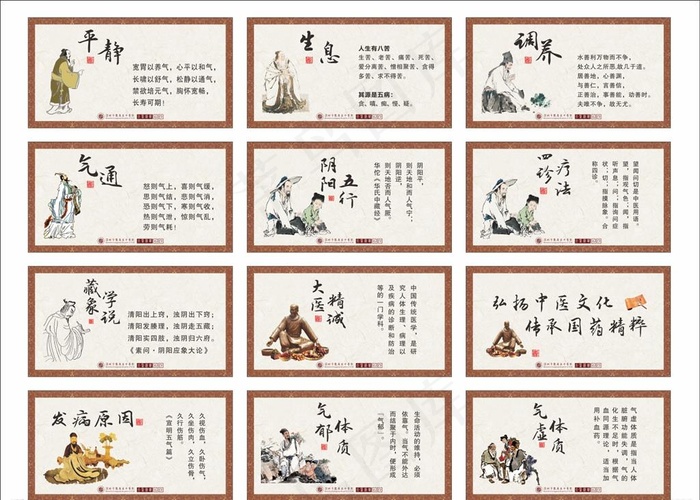 中医展板图片(210X297)cdr矢量模版下载