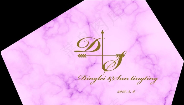 粉色大理石婚礼背景图片(14173X8504(DPI:100))psd模版下载