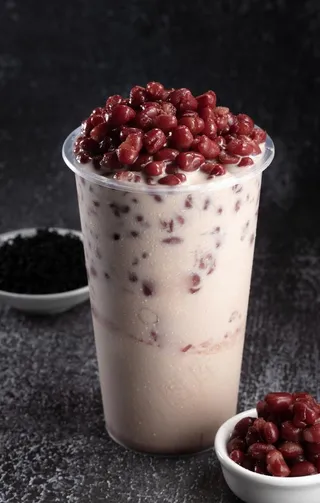 红豆奶茶图片
