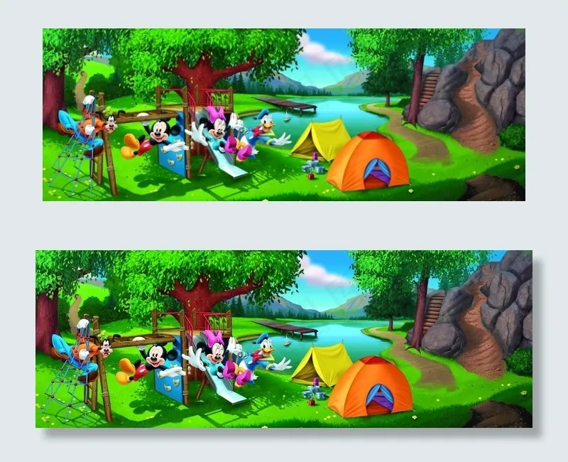 迪士尼卡通图片(6585X2556(DPI:300))psd模版下载
