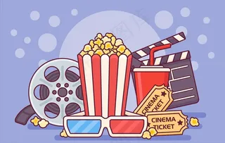电影爆米花图片