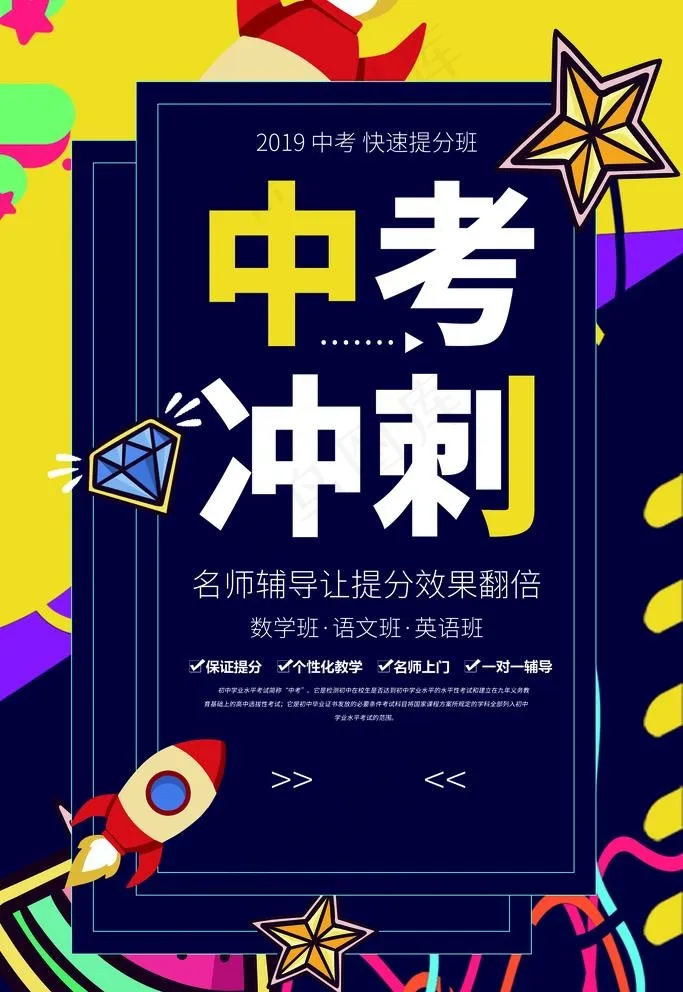 中考冲刺图片(3543X5315(DPI:300))psd模版下载