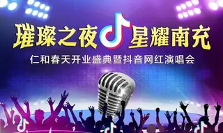 抖音网红演唱会音乐节房地产开业图片