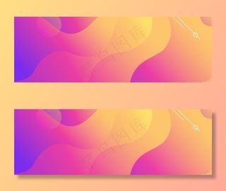 不规则几何渐变大气背景模板图片