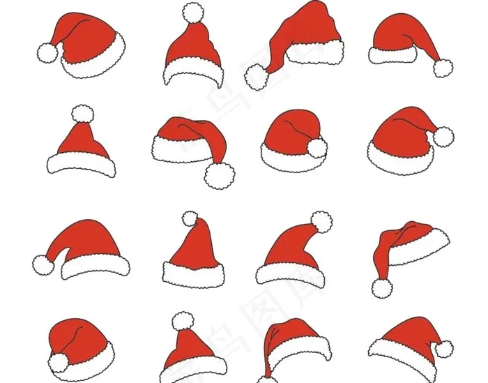 圣诞节帽子图片psd模版下载