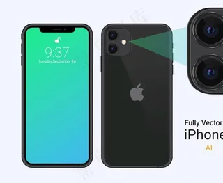 iPhone 11矢量样机图片
