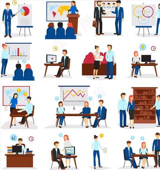 矢量职业办公图片