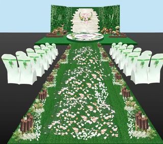 婚庆婚礼森系婚礼户外婚礼效果图片