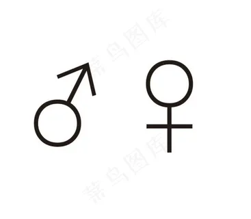 矢量男女标识符号图片