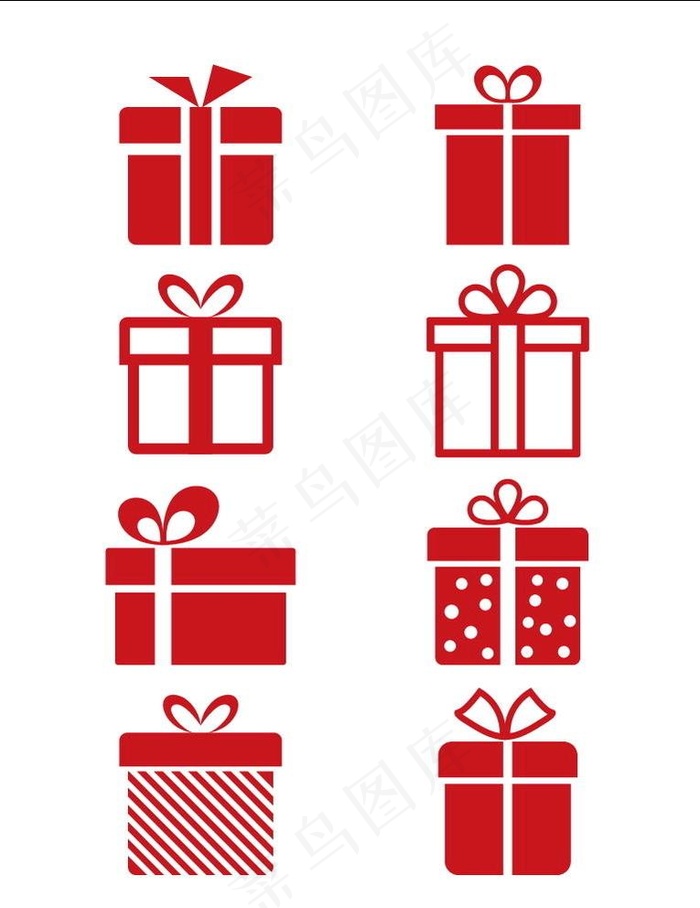 矢量礼物礼盒图标图片