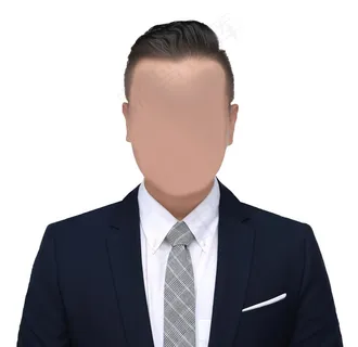 证件照西服领带正装照模板图片