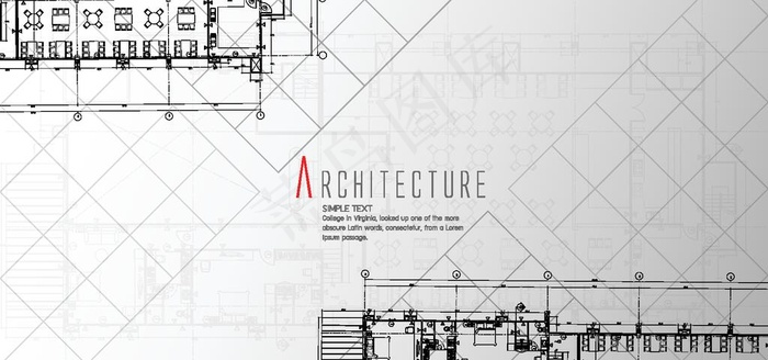 建筑线稿图纸背景设计图片eps,ai矢量模版下载