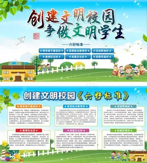 文明校园展板图片 文明校园展板图片