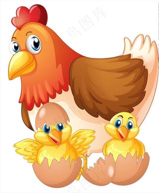 卡通鸡图片