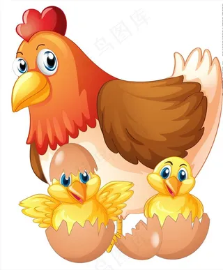 卡通鸡图片