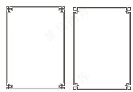 中式边框 边框素材图片