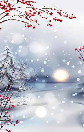 冬天背景图片