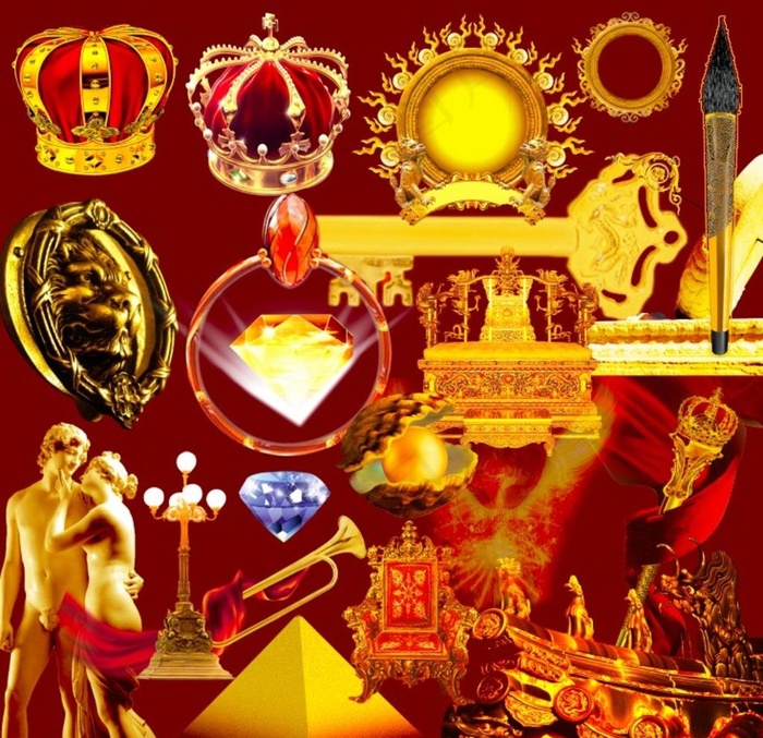 金色元素图片(5906X5906(DPI:300))psd模版下载