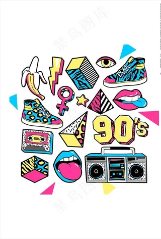 收音机素材录音机素材鞋子矢量图图片