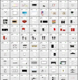高端120页全套企业VI手册机图片