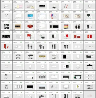 高端120页全套企业VI手册机图片