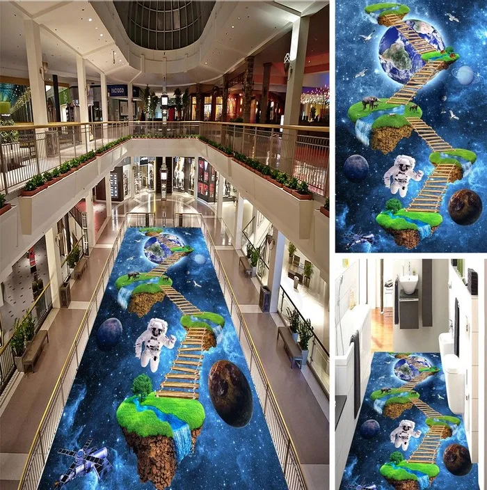 宇宙3D立体走道地画图片(8504X14173(DPI:72))psd模版下载