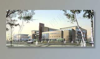 学院综合大楼图片