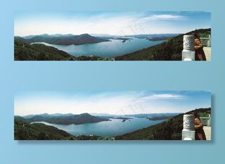 太湖县花凉亭水库全景图片