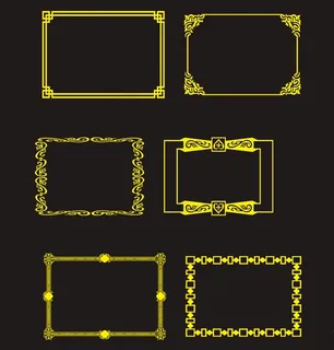 金色边框图片