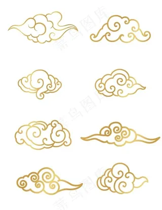 金色祥云 烫金祥云图片