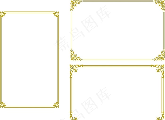 矢量 花边边框图片