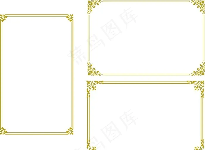 矢量 花边边框图片cdr矢量模版下载