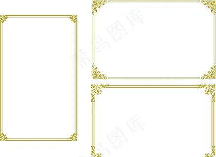 矢量 花边边框图片