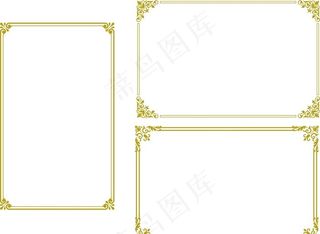 矢量 花边边框图片